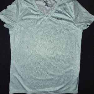 Under Armour Women's Light Green V-Neck Top